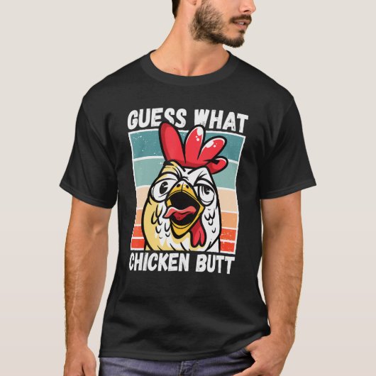 T-shirt Mème De Poulet Devine Ce Beurre De Poulet (Devant)