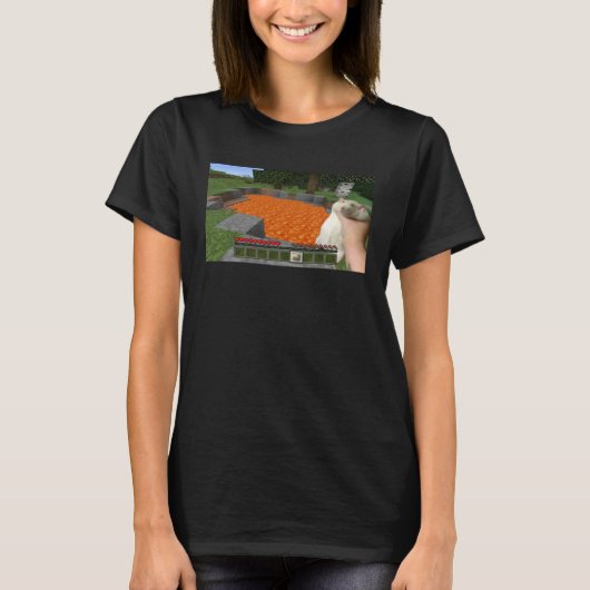 T-shirt Mème de rat gras mignon étant attrapé (Devant)