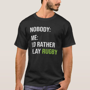 T-shirt Mème de rugby drôle Je préfère jouer au rugby