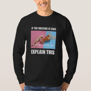 T-shirt Mème de vaccin bizarre Ironic Dumb Progressive Jok