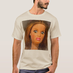 T-shirt Mème de visage de poupée dégoûtant drôle