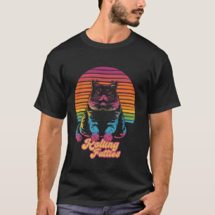 T-shirt Mème d'humour Chat qui roule Gros