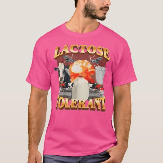 T-shirt Mème d'intolérance au lactose (Devant)