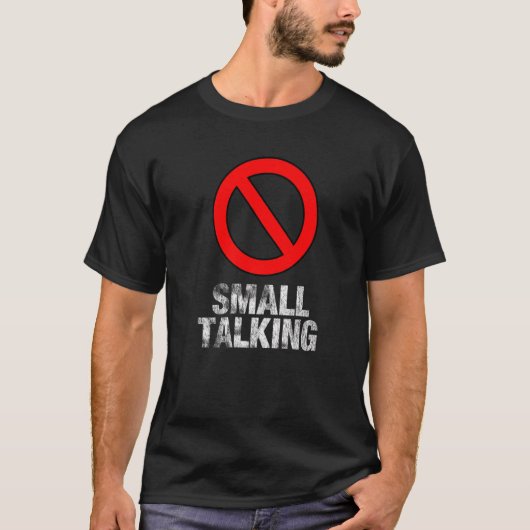 T-shirt Mème d'introverti antisocial peu bavard (Devant)
