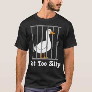 T-shirt Mème d'oie drôle trop humour idiot pour