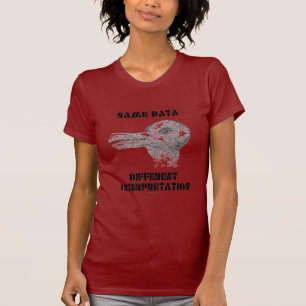 T-shirt Même données Différentes Interprétation Illusion P