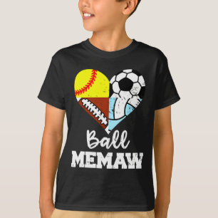 T-shirt Mémé drôle de footballeur doux volleyeur joue