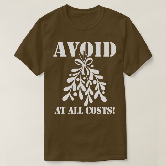 T-shirt Mème drôle de Noël Mistletoe (Design devant)