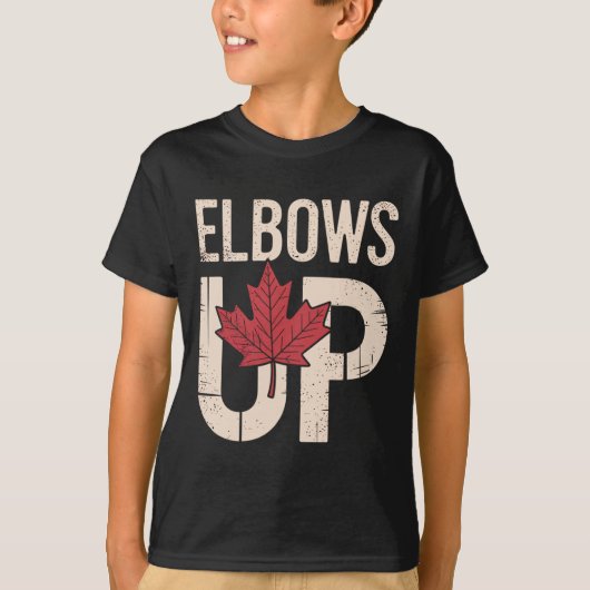 T-shirt Mème drôle du Canada les coudes levés (1) (Devant)