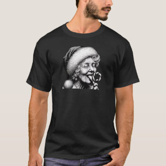 T-shirt Mémé drôle Nana suçant un bâton de bonbon Mémé Chr