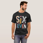 T-shirt Mème drôle six sept : Prof explique 6-7 (Devant entier)