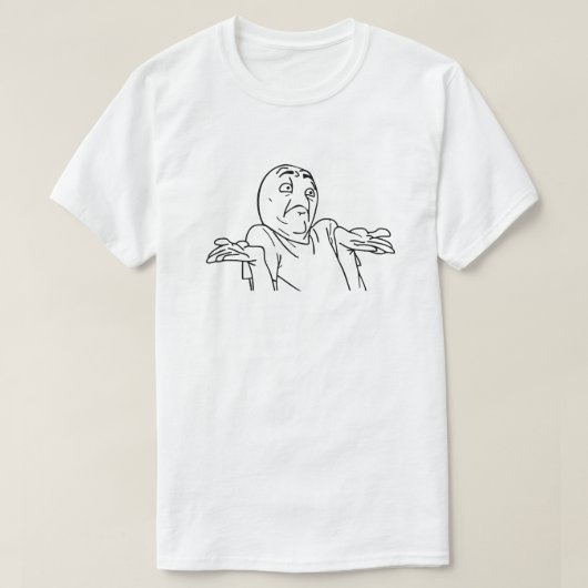 T-shirt Mème drôle visage qui sait (Design devant)