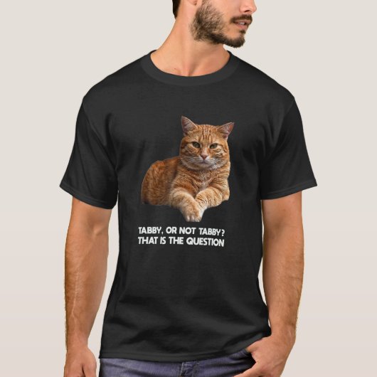 T-shirt Mème du chat orange Abby (Devant)