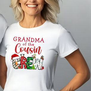 T-shirt Mémé du Cousin Crew Christmas Doodle