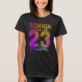 T-shirt Mémé fière colorée cœur mignon diplômée senior