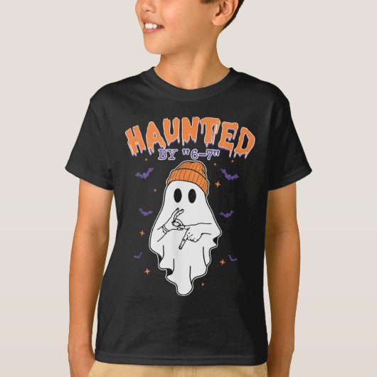 T-shirt Mème Halloween Hanté (Devant)