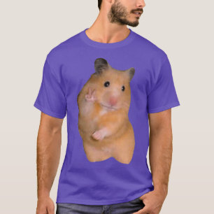 T-shirt Mème Hamster avec signe de paix Premium