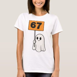 T-shirt Mème Hanté 67 Six Sept 6-7 Blague drôle d'Internet