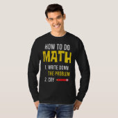 T-shirt Meme How To Do Math 2022 (Devant entier)