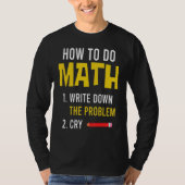 T-shirt Meme How To Do Math 2022 (Devant)
