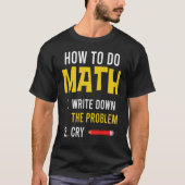 T-shirt Meme How To Do Math 2022 (Devant)