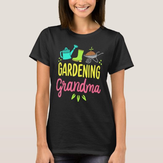 T-shirt Mémé jardinage adorable Jardinier potager (Devant)