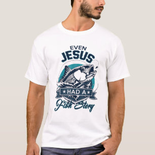 T-shirt Même Jésus Avait Une Histoire De Poisson - Chris
