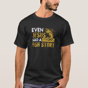T-shirt Même Jésus avait une histoire de poisson Gif pour