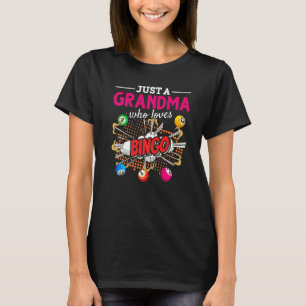 T-shirt Mémé joueuse de loto de bingo Nana grand-mère