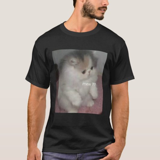 T-shirt mème miaulement de chat (Devant)