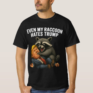 T-shirt Même mon Raton Laveur Rit de Trump 2026 Anti-Trump