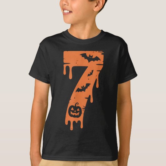 T-shirt Mème numéro 7 67 Six Sept Halloween (Devant)