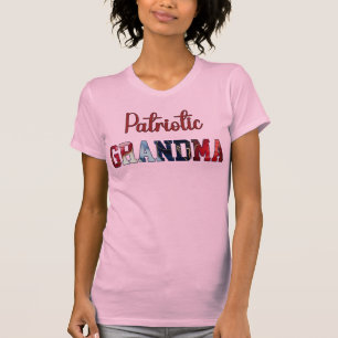T-shirt Mémé Patriotique Encre Alcoolique Rouge Blanc Bleu