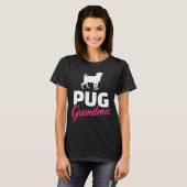 T-shirt Mémé Pug (Devant entier)
