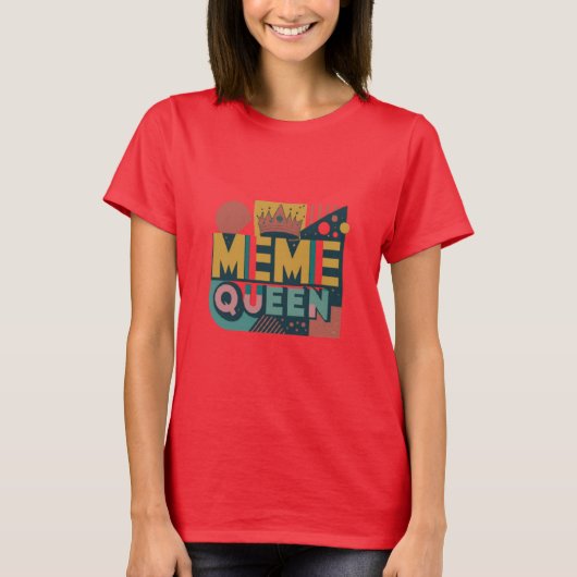 T-shirt Meme Queen Retro (Devant)