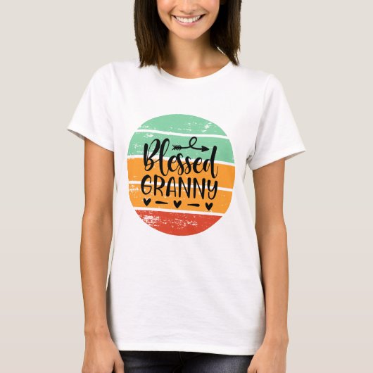 T-shirt Mémé Rétro Bénie (Devant)