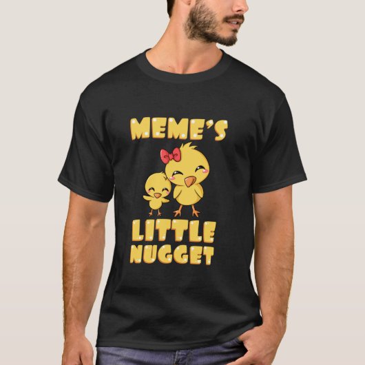 T-shirt Mème s Little Nugget Chicken Lover Grand-mère (Devant)