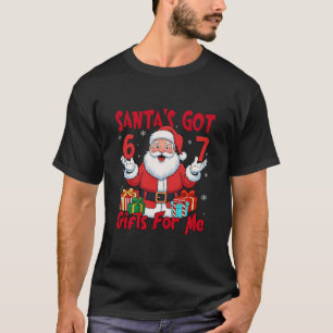 T-shirt Mème Santa Six Seven Noël Gen Z Meme