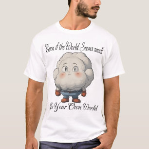 T-shirt Même si le monde semble petit, soyez votre propre 