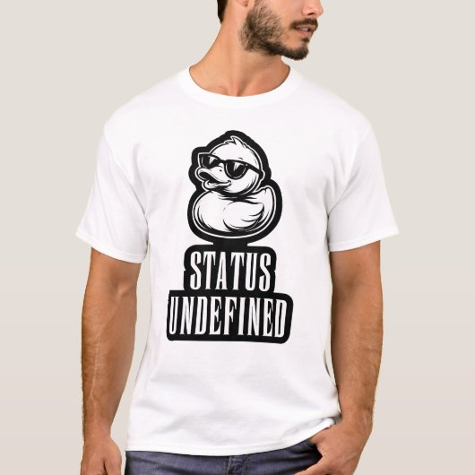 T-Shirt Mème Tech Drôle Statut de Canard Cool Indé (Devant)