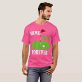 T-shirt Même Trou Forever Groom Bachelor Party Funny Golf (Devant entier)