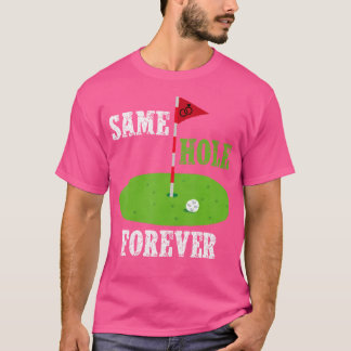 T-shirt Même Trou Forever Groom Bachelor Party Funny Golf
