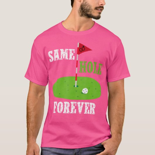 T-shirt Même Trou Forever Groom Bachelor Party Funny Golf (Devant)