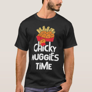 T-shirt Mème Viral Nugget de poulet Trend Nuggies de poule