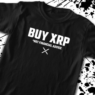 T-shirt Mème XRP Crypto Pas Conseil Financier Avertissemen
