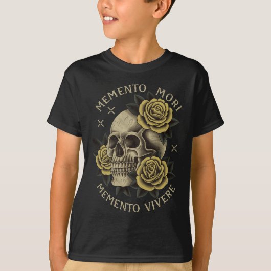 T-shirt Memento Mori Memento Vivere _ Philosophie & La (Devant)