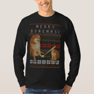 T-shirt Mèmes de Noël - MERRY BONKMAS ! Cheems Bonkmas Ug