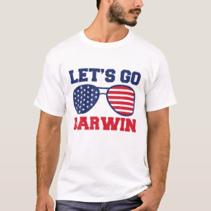 T-shirt Mèmes sarcastiques amusants Go Darwin Lunettes de