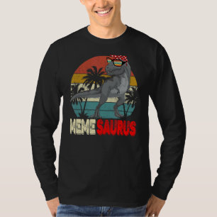 T-shirt Memesaurus Rex Dinosaur Mème Saurus Mère Fami