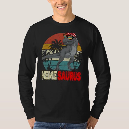 T-shirt Memesaurus Rex Dinosaur Mème Saurus Mère Fami (Devant)